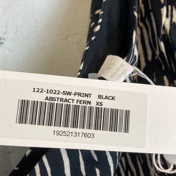 Jonathan Simkhai NWT Adriana Mini Dress Abstract Fern XS Asymmetrical Old Money - Picture 10 of 16